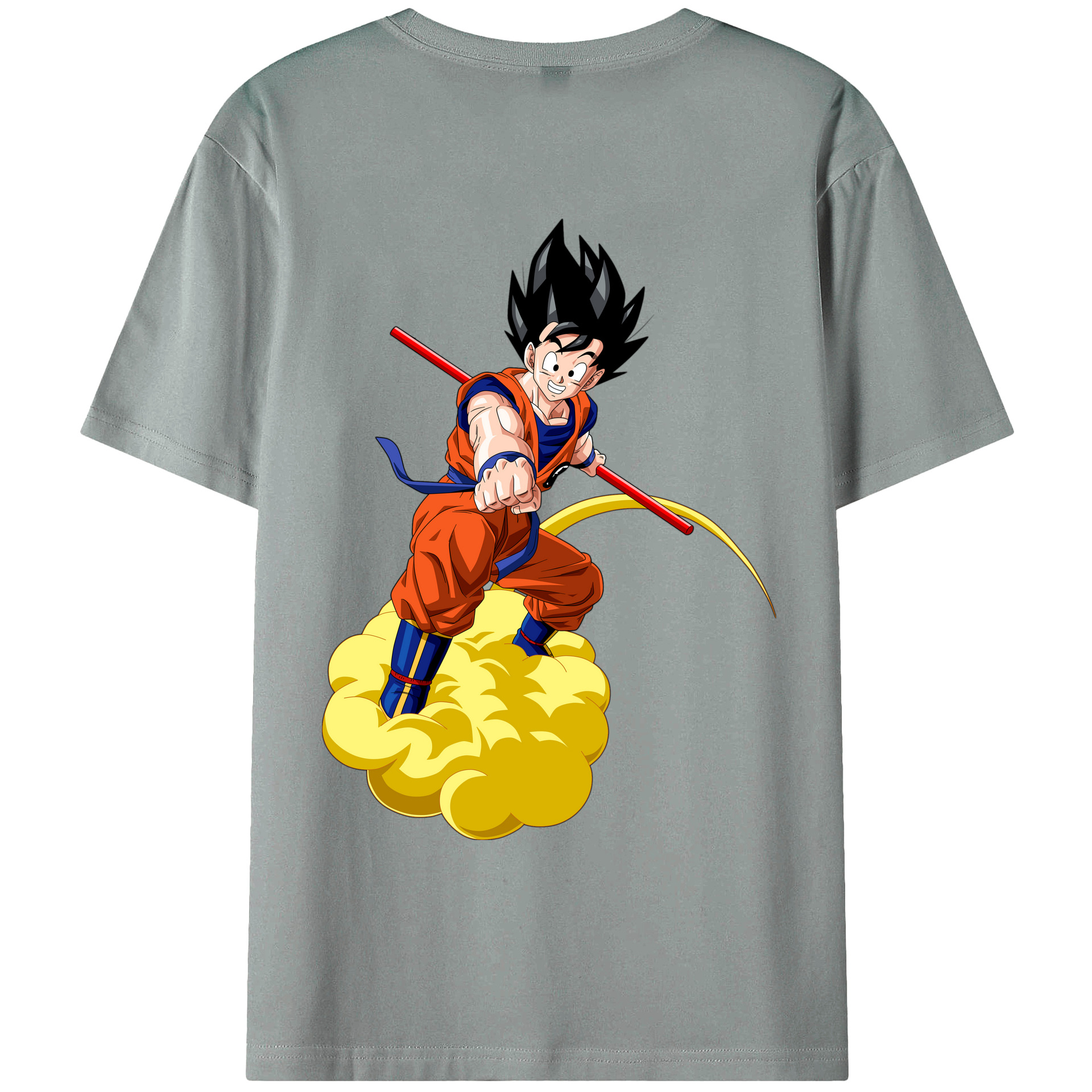 （画像用） ドラゴンボール 孫 悟飯（そんごはん）DRAGON BALL Son Gohan 綿100％ メンズ半袖Tシャツ（バックプリント） 通気性